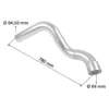 LOWER EXHAUST PIPE SECTION FOR JOHN DEERE 6120 6220 6320 6420 TRACTORS. - Image 2