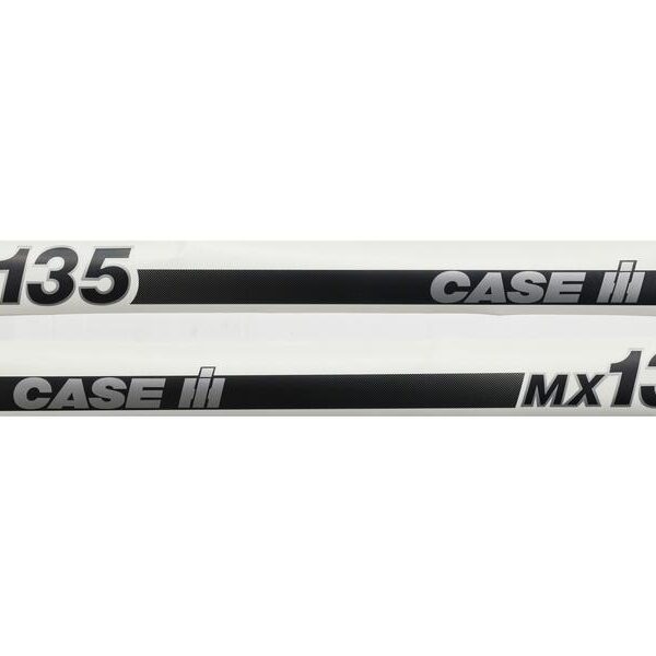 STRAIGHT TYPE DECAL SET FOR CASE IH MX135 TRACTORS.
