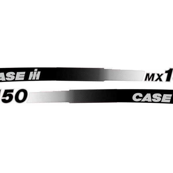 CURVED TYPE DECAL SET FOR CASE IH MX150 TRACTOR.