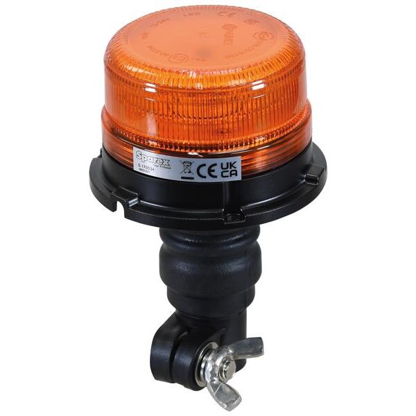 LED FLASHING BEACON FLEXIBLE PIN TYPE. COMPACT DESIGN.