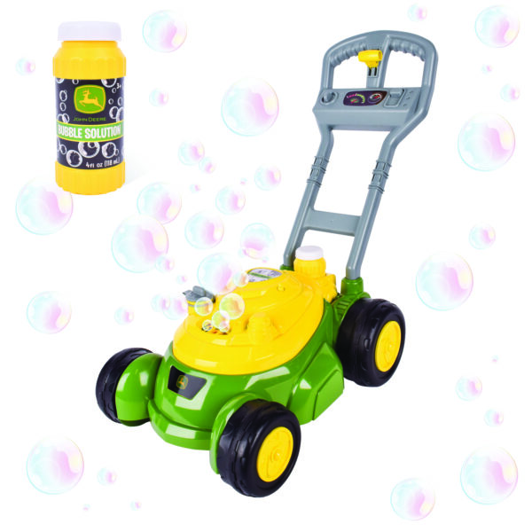 JOHN DEERE BUBBLE & GO MOWER.