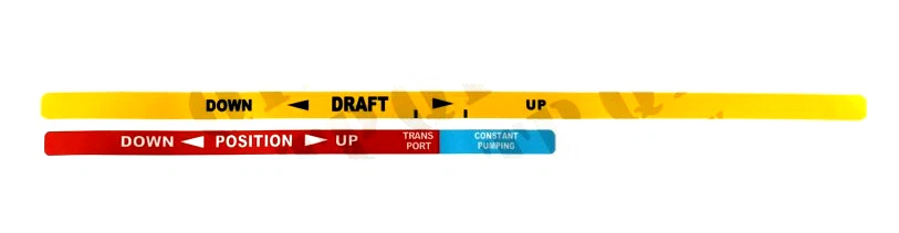 LIFT ARM POSITION DECAL FOR MASSEY FERGUSON 35 135 TRACTORS.