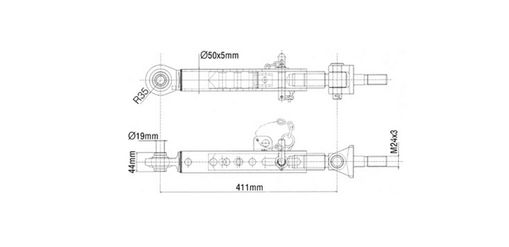 STABILISER ASSEMBLY FOR CASE IH 5120 5130 5140 5150 MX80C MX90C MX100C MX110 MX120 MX135 TRACTORS. - Image 2