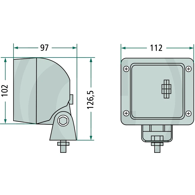 REAR WORK LIGHT FOR JOHN DEERE 6110 6210 6310 6410 6510 6610 6810 6910 TRACTOR. - Image 3