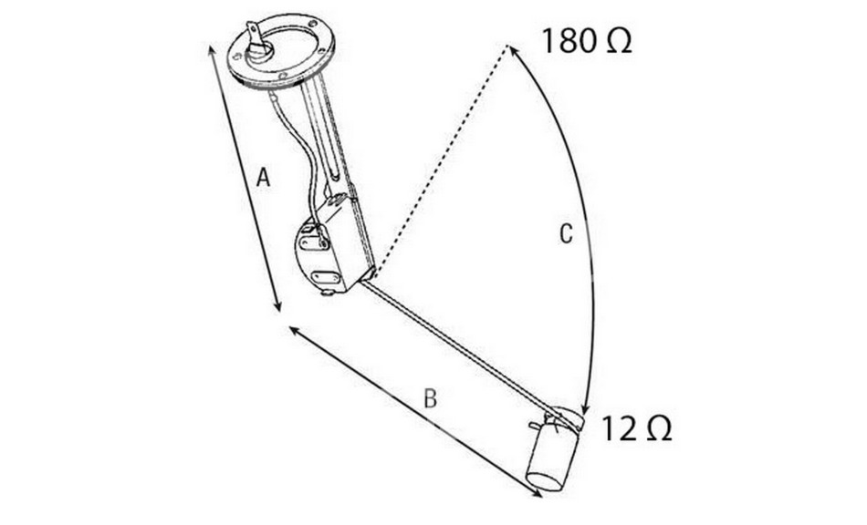 FUEL SENDER UNIT FOR DEUTZ-FAHR AGROPRIMA AGROSTAR DX4 DX6 DXAB AGROXTRA SERIES TRACTORS. - Image 2