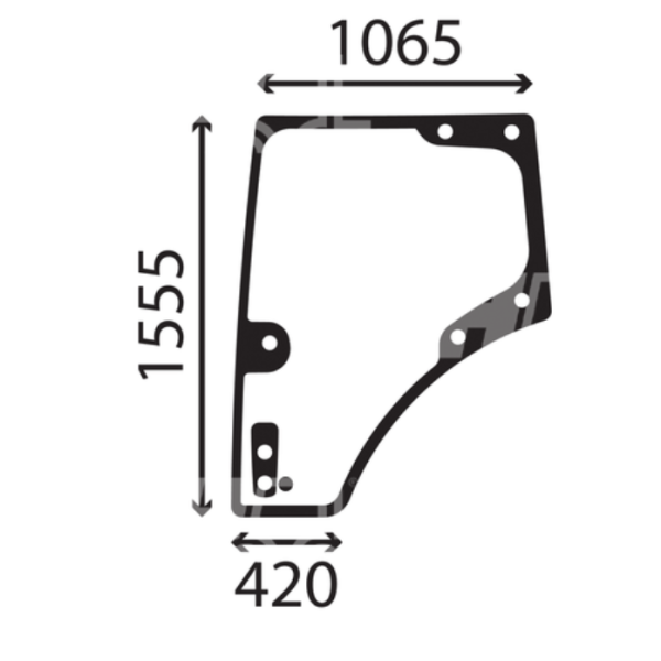 L/H DOOR GLASS FOR CLAAS ARION / AXION 500 600 800 900 CMATIC SERIES TRACTORS.