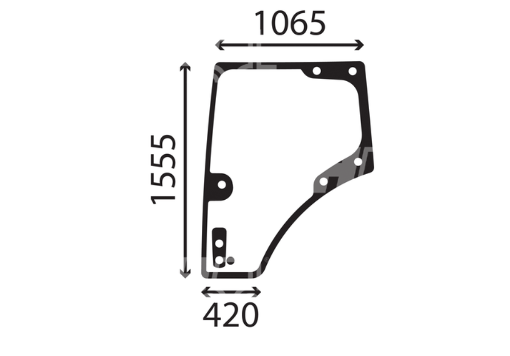L/H DOOR GLASS FOR CLAAS ARION / AXION 500 600 800 900 CMATIC SERIES TRACTORS.